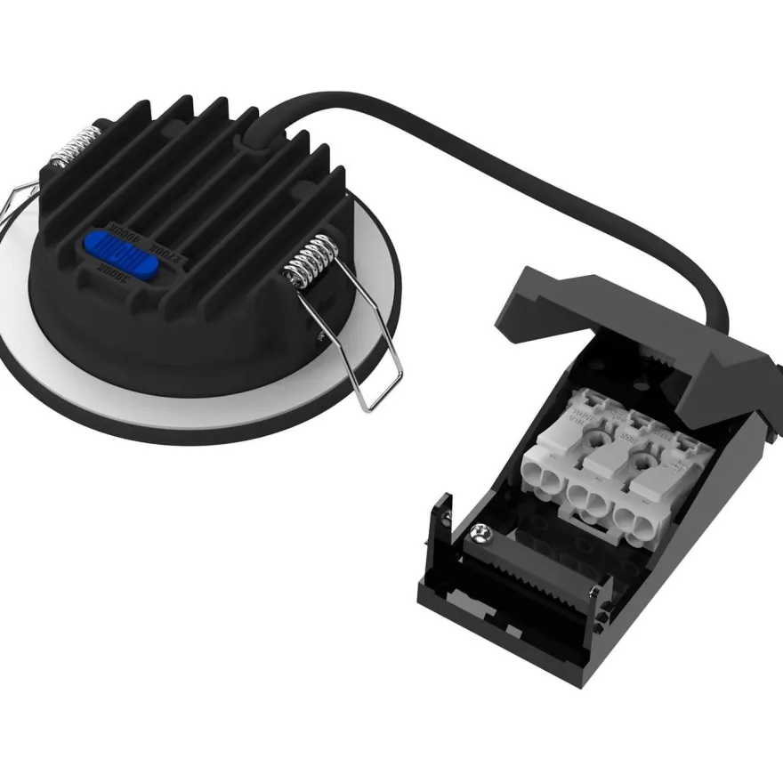 LED-alasvalo FocusLight Sulo, suunnattava, 3 CCT, IP65/IP20