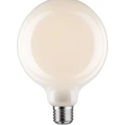 LED-filamenttilamppu Paulmann Globe, G125, E27, 470lm, 5.6W, 2700K, himmennettävä, opaali
