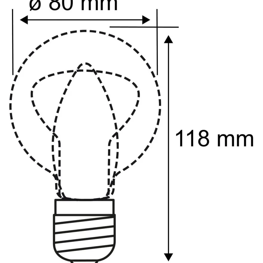 LED-filamenttilamppu Paulmann Globe, G80, E27, 806lm, 7.5W, 2700K, himmennettävä, opaali