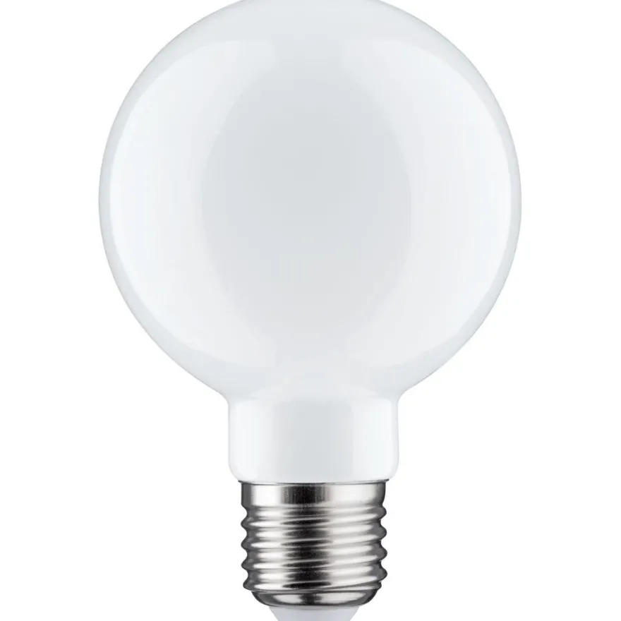 LED-filamenttilamppu Paulmann Globe, G80, E27, 806lm, 7.5W, 2700K, himmennettävä, opaali