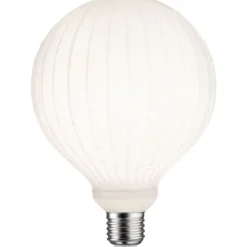 LED-filamenttilamppu Paulmann Lampion Globe, G125, E27, 400lm, 4.3W, 3000K, himmennettävä, valkoinen kuvio
