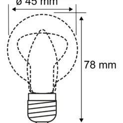 LED-filamenttilamppu Paulmann Drop, E27, 800lm, 6.5W, 2700K, himmennettävä, kirkas
