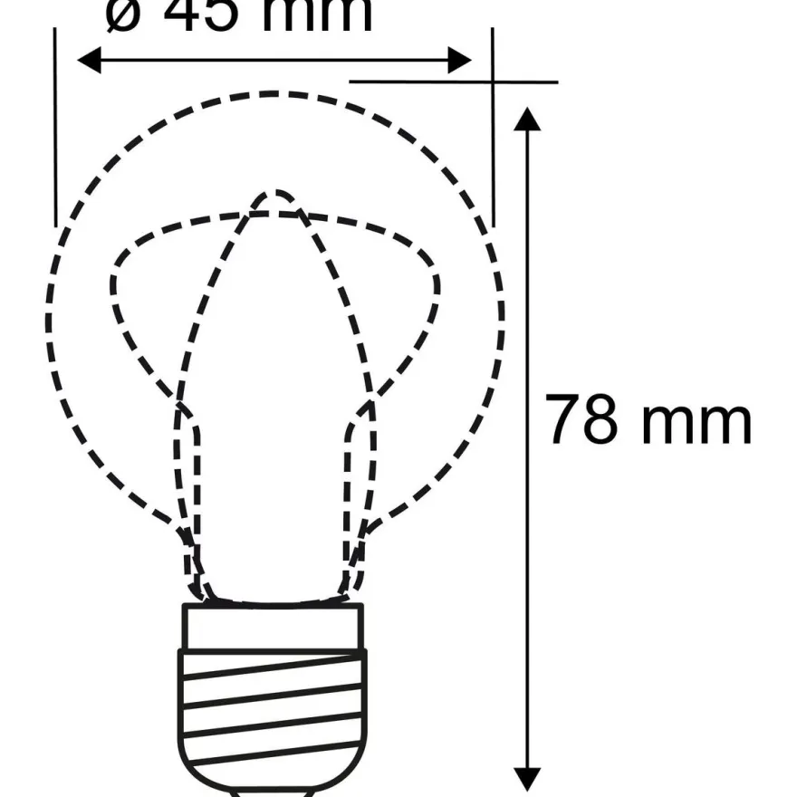 LED-filamenttilamppu Paulmann Drop, E14, 470lm, 4.8W, 2700K, himmennettävä, kirkas