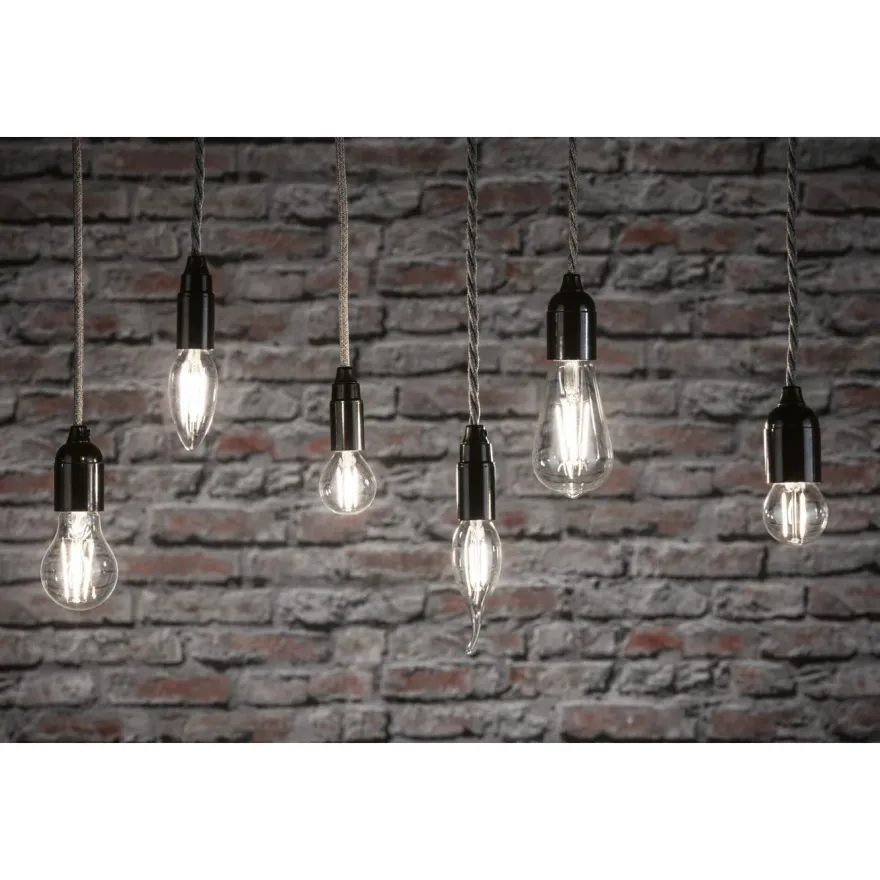 LED-filamenttilamppu Paulmann Drop, E27, 470lm, 4.8W, 4000K, matta