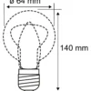 LED-filamenttilamppu Paulmann Eco-Line Corn, ST64, E27, 840lm, 4W, 3000K, kirkas