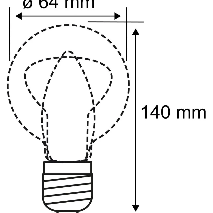 LED-filamenttilamppu Paulmann Eco-Line Corn, ST64, E27, 840lm, 4W, 3000K, kirkas