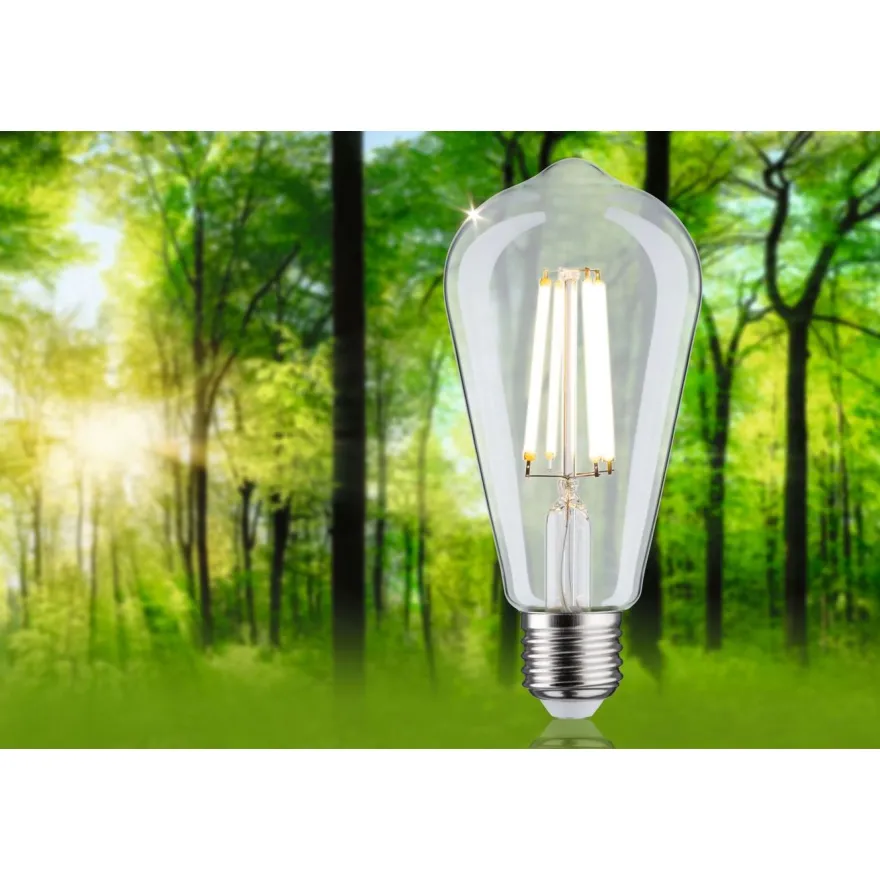 LED-filamenttilamppu Paulmann Eco-Line Corn, ST64, E27, 840lm, 4W, 3000K, kirkas