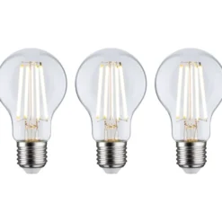 LED-filamenttilamppu Paulmann Eco-Line Pear, E27, 840lm, 4W, 3000K, kirkas, 3kpl