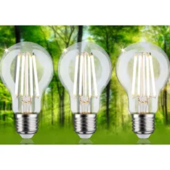 LED-filamenttilamppu Paulmann Eco-Line Pear, E27, 840lm, 4W, 3000K, kirkas, 3kpl