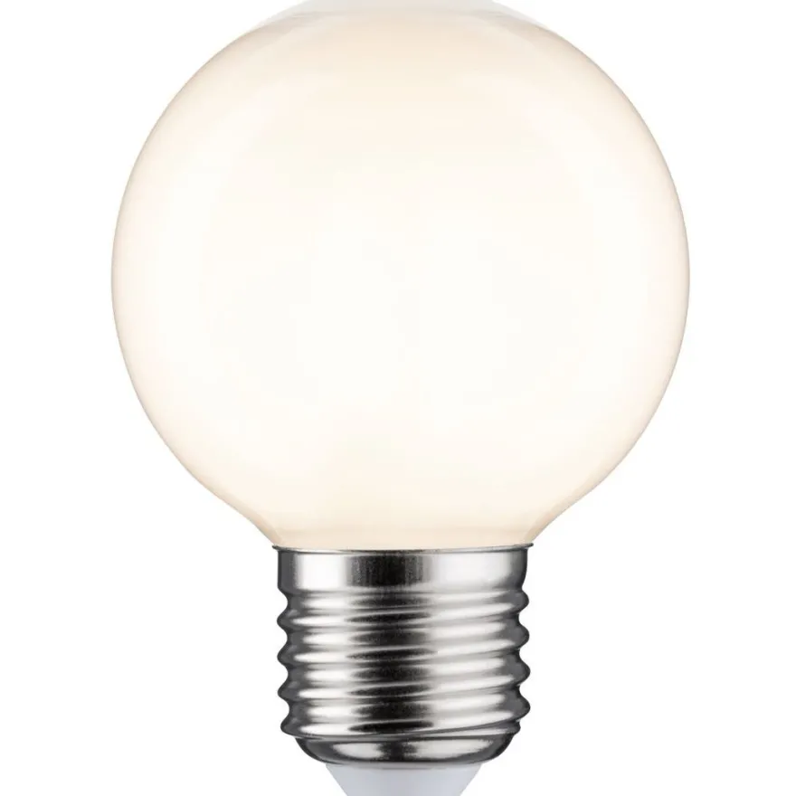 LED-filamenttilamppu Paulmann Globe, G60, E27, 780lm, 7W, 2700K, himmennettävä, opaali