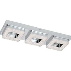 LED-katto-/seinävalaisin Eglo Fradelo, 120x440mm, 3-osainen, kromi, kristalli 95656