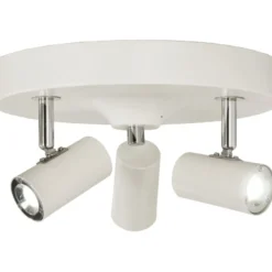 LED-kattospotti Aneta Lighting Gusto, 3-osainen, pyöreä, valkoinen, himmennettävä