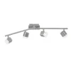 LED-kattospotti Trio Roubaix 145x780x90 mm harjattu teräs