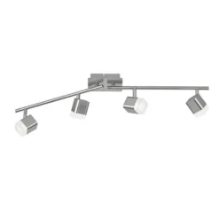 LED-kattospotti Trio Roubaix 145x780x90 mm harjattu teräs