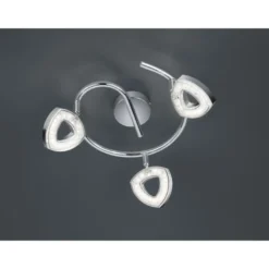 LED-kattospotti Trio Tours, Ø 250x130mm, kromi