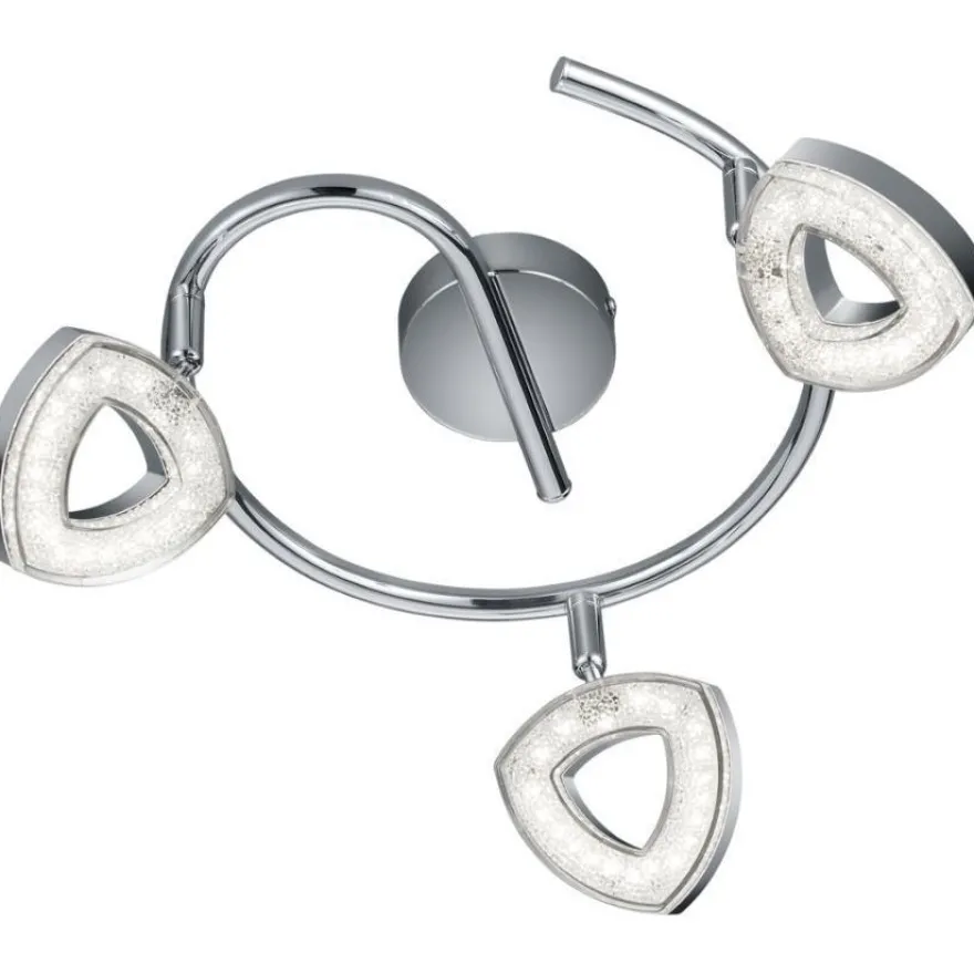 LED-kattospotti Trio Tours, Ø 250x130mm, kromi