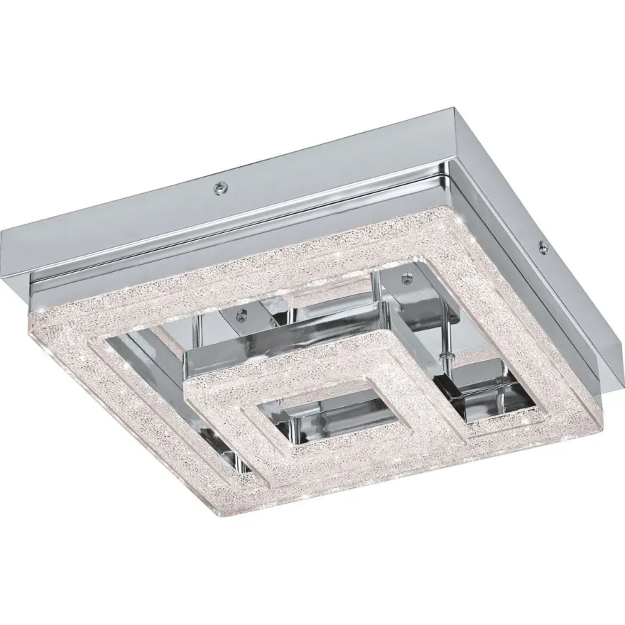 LED-Kattovalaisin Eglo Fradelo 240x240mm, kromi, kristalli 95659