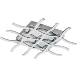 LED-kattovalaisin Eglo Lasana 1, 500x500mm, kromi 95569