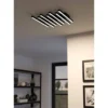 LED-Kattovalaisin Eglo Padulari, 25.6W, 53,5x47cm, värivaihto + kaukosäädin, musta/valkoinen