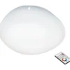 LED-Kattovalaisin Eglo Sileras, Ø60cm, valkoinen, himmennettävä