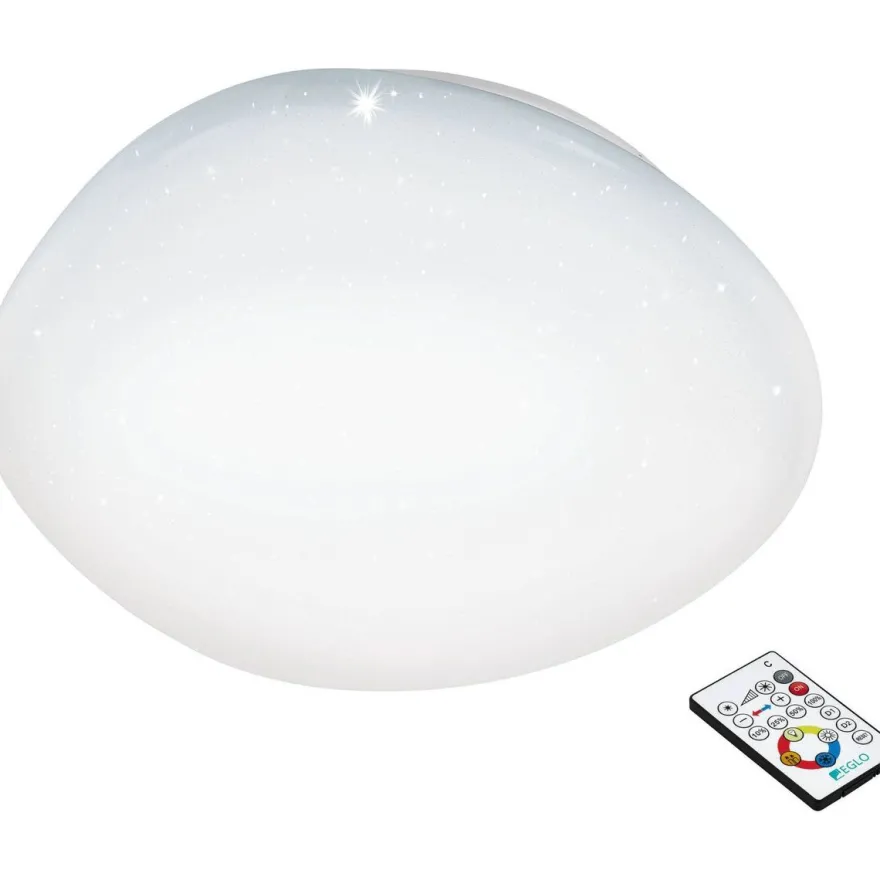 LED-Kattovalaisin Eglo Sileras, Ø60cm, valkoinen, himmennettävä