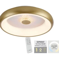 Led-kattovalaisin JustLight Vertigo Led ⌀46.5cm, 1400lm