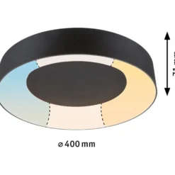 LED-kattovalaisin Paulmann Casca, IP44, 2100lm, 23W, säädettävä värilämpötila, eri värejä