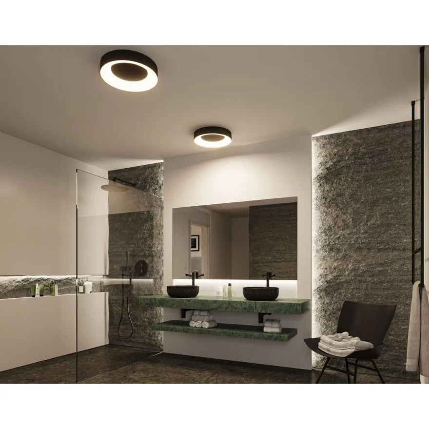 LED-kattovalaisin Paulmann Casca, IP44, 2100lm, 23W, säädettävä värilämpötila, eri värejä