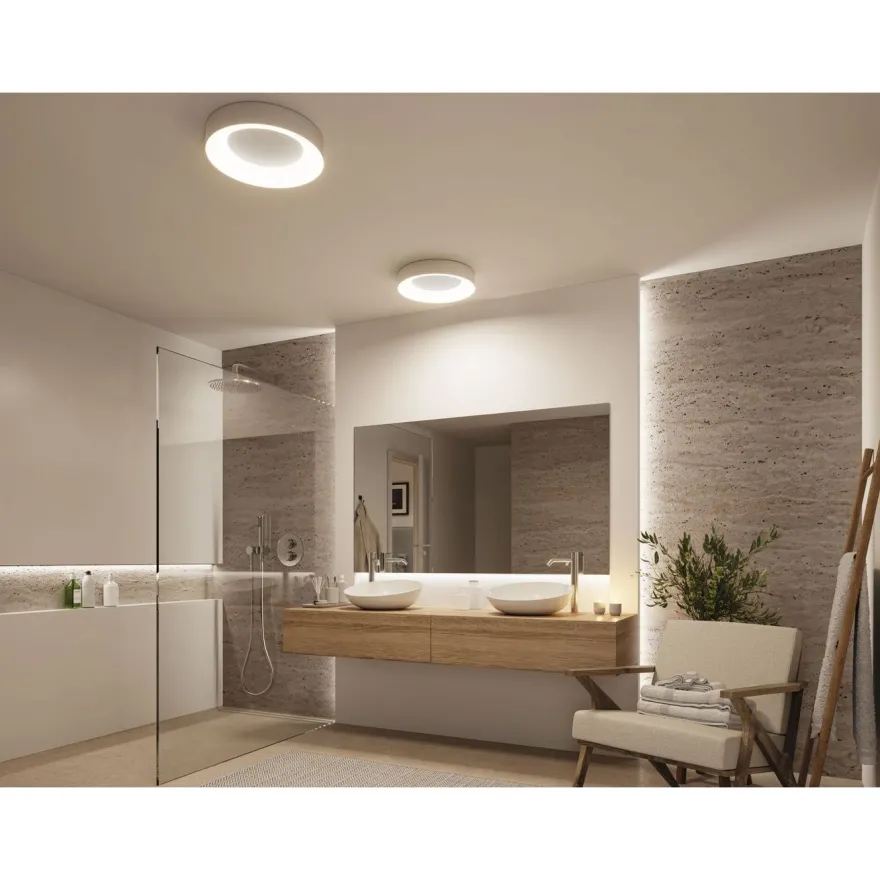 LED-kattovalaisin Paulmann Casca, IP44, 2100lm, 23W, säädettävä värilämpötila, eri värejä