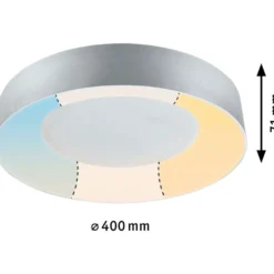 LED-kattovalaisin Paulmann Casca, IP44, 2100lm, 23W, säädettävä värilämpötila, eri värejä