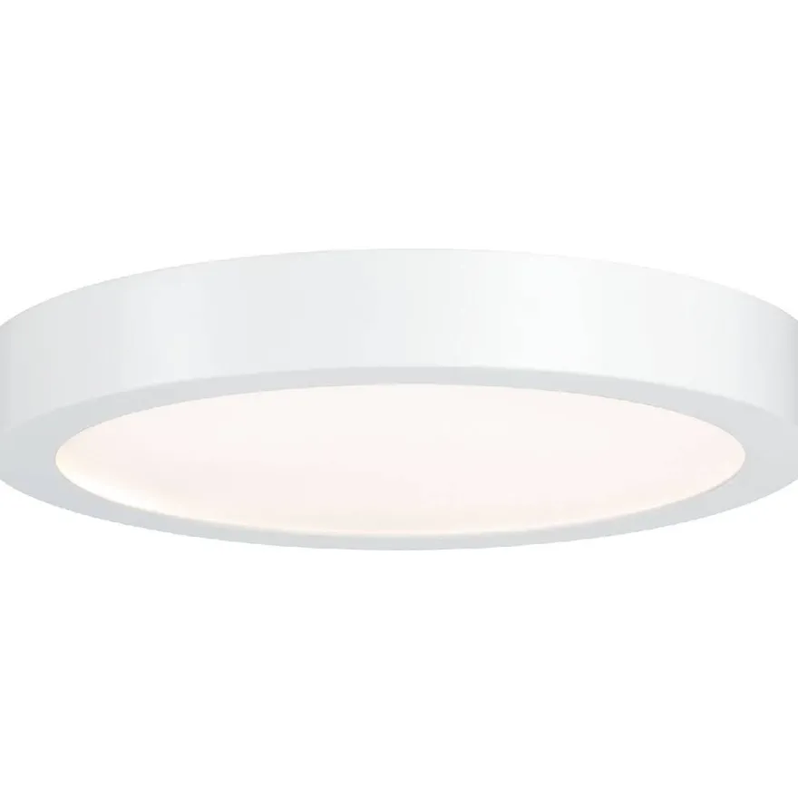 LED-kattovalaisin Paulmann Lunar, 3000K, Ø300mm, valkoinen