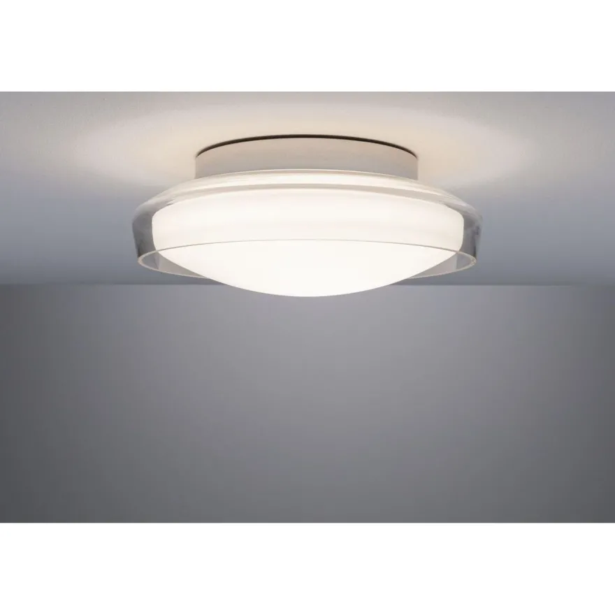 LED-kattovalaisin Paulmann Luena, 25cm, IP44, 3000K, kromi