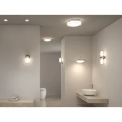 LED-kattovalaisin Paulmann Luena, 25cm, IP44, 3000K, kromi