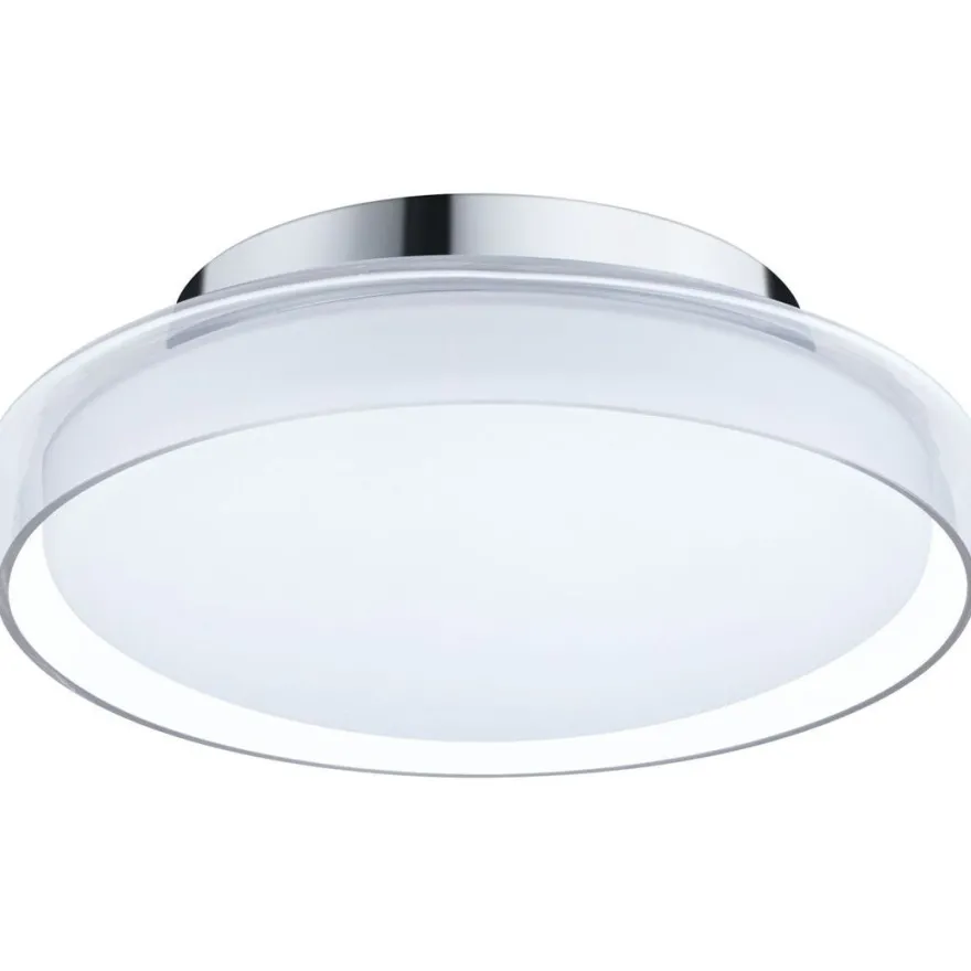 LED-kattovalaisin Paulmann Luena, 25cm, IP44, 3000K, kromi