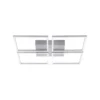 LED-kattovalaisin Paul Neuhaus Inigo, 52.5x52.5cm, 8W, himmennettävä, harjattu teräs