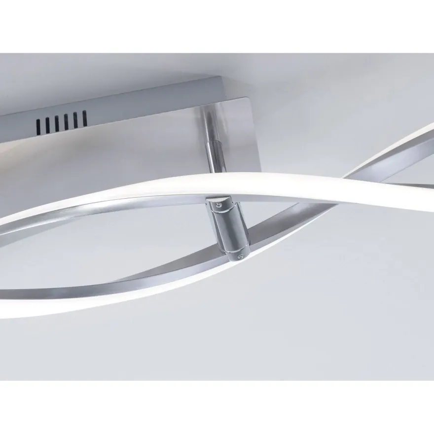 LED-kattovalaisin Paul Neuhaus Polina, 2x10,2W, 230V, IP20, teräs