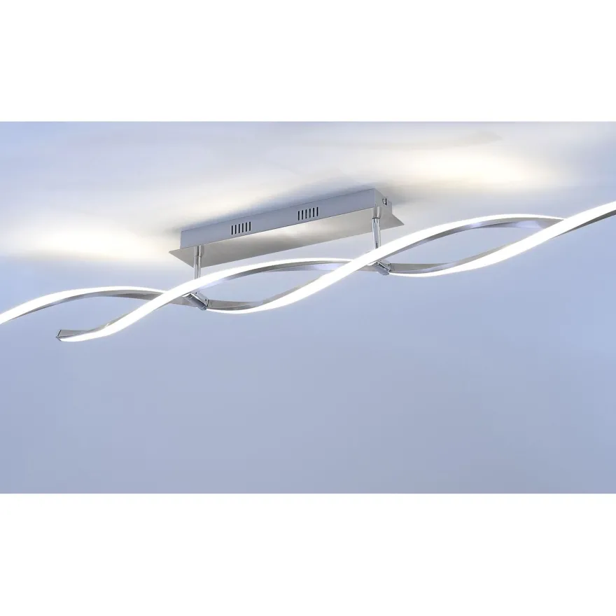 LED-kattovalaisin Paul Neuhaus Polina, 2x10,2W, 230V, IP20, teräs