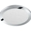 LED-kattovalaisin Trio Cesar, ø260x30mm, IP44, kromi