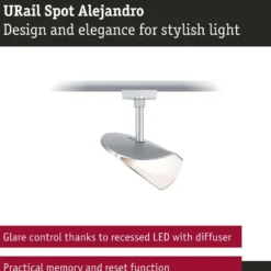 LED-kiskospotti Paulmann URail Alejandro 800lm 10W 3-Step-Dim himmennettävä, eri vaihtoehtoja