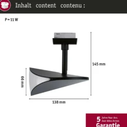 LED-kiskospotti Paulmann URail Alejandro 800lm 10W 3-Step-Dim himmennettävä, eri vaihtoehtoja