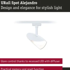 LED-kiskospotti Paulmann URail Alejandro 800lm 10W 3-Step-Dim himmennettävä, eri vaihtoehtoja