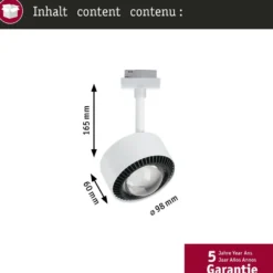 LED-kiskospotti Paulmann URail Smart Home Zigbee 3.0 Aldan 500lm 8W
