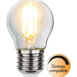 LED-lamppu Star Trading Clear Filament 351-35, Ø45x78mm, E27, G45, 2.5W, 2700K, 250lm