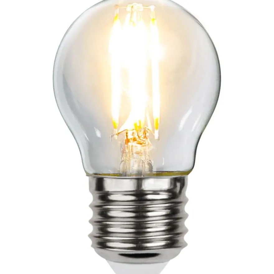 LED-lamppu Star Trading Clear Filament 351-35, Ø45x78mm, E27, G45, 2.5W, 2700K, 250lm