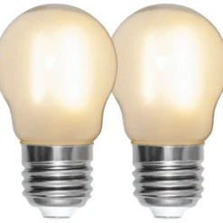 LED-lamppu Star Trading Frosted Filament 339-05, Ø45x78, E27, G45, 1.4W, 2700K, 150lm, 2kpl