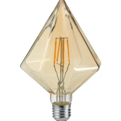 LED-lamppu Trio 901 E27, deco, filament, 4W, 360lm, 2700K, ruskea