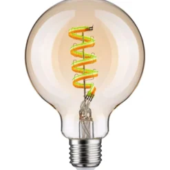 LED-älylamppu Paulmann Smart Home Zigbee 3.0 Globe, G95, E27, 470lm, 6.3W, RGBW+, filamentti, himmennettävä, kulta