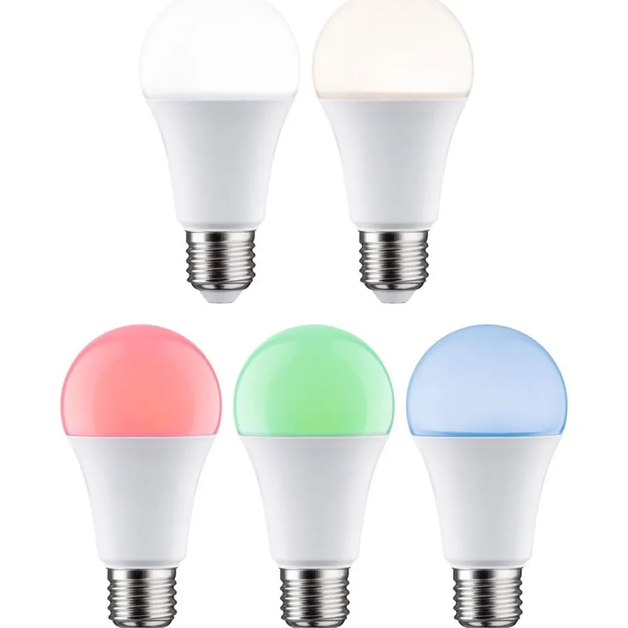 LED-älylamppu Paulmann Smart Home Zigbee 3.0 Pear, E27, 806lm, 9W, RGBW+, himmennettävä, matta
