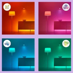 LED-älylamppu Wiz A60 Full Color, Wi-Fi, 60W, E27, RGB, 2kpl + kaukosäädin