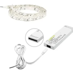 LED-nauha Limente 2m, IP20/IP44, 24V, 4000K + virtalähde